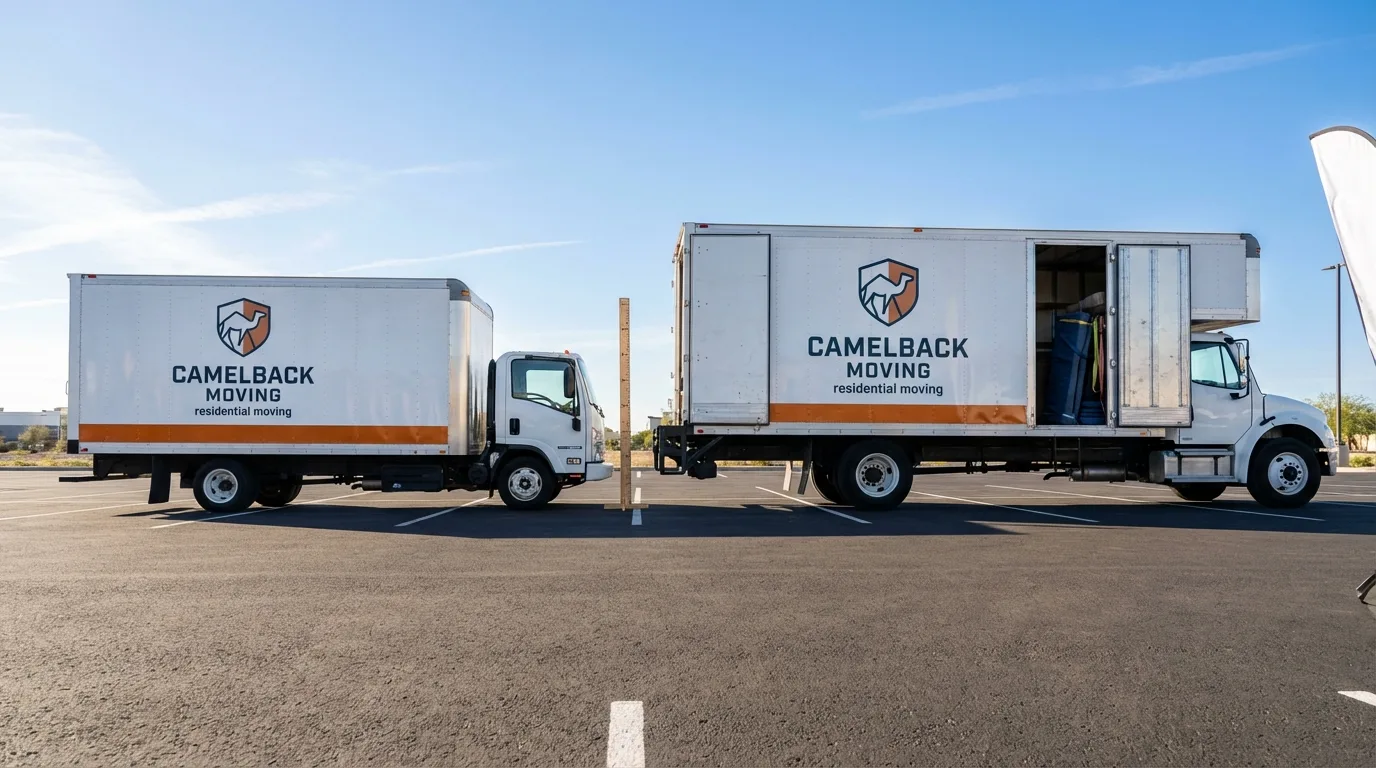 Moving truck size capacity guide in Atoka